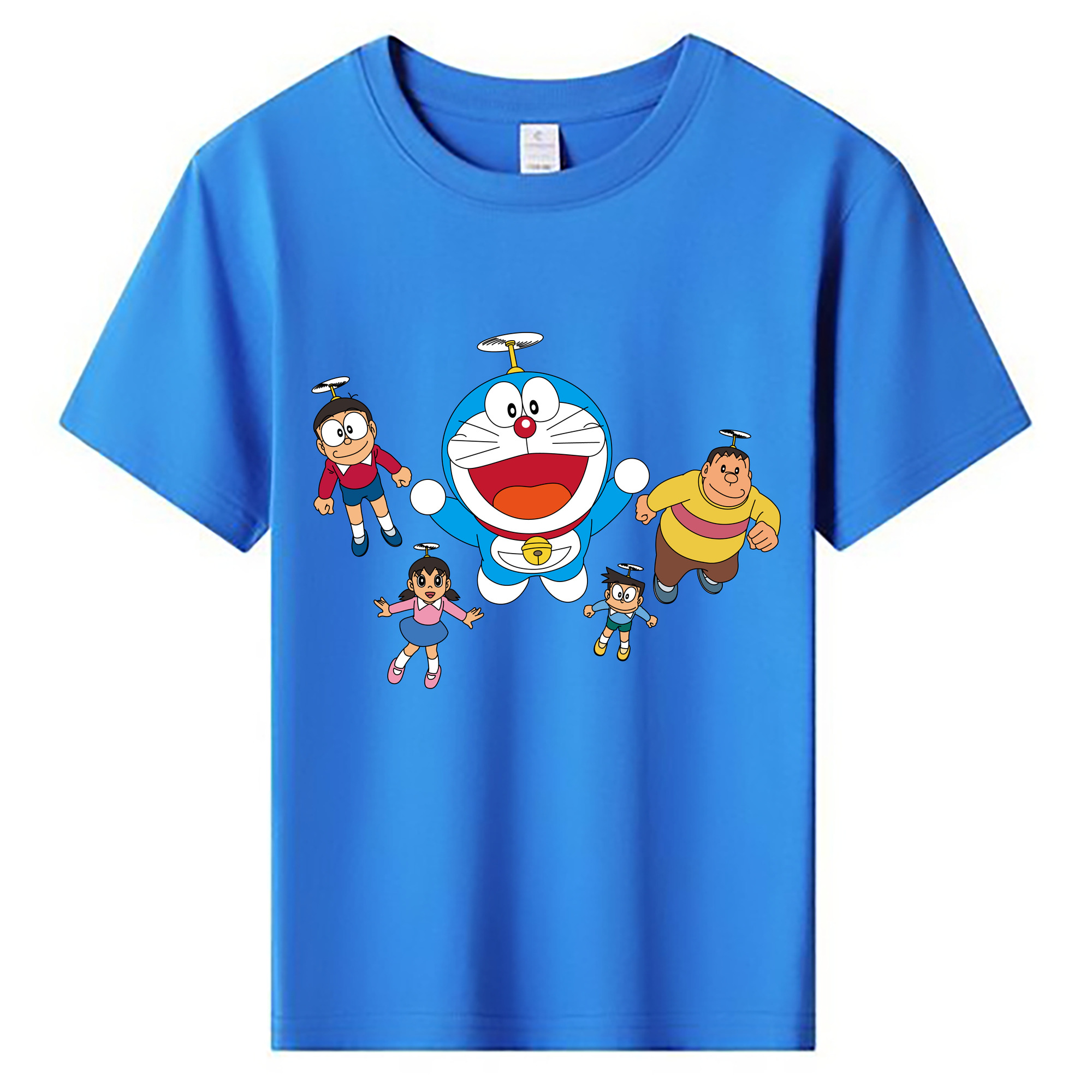 （画像用） ドラえもん 骨川 スネ夫 Doraemon Honekawa Suneo 綿100％キッズTシャツ（フロントプリント）